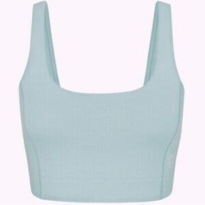 🆕 Allbirds Natural Flow Crop Tank Bralette Top Green Hush Size Large